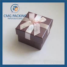 Caja de joyería de papel revestida decorativa con la impresión personal del logotipo (CMG-PJB-088)